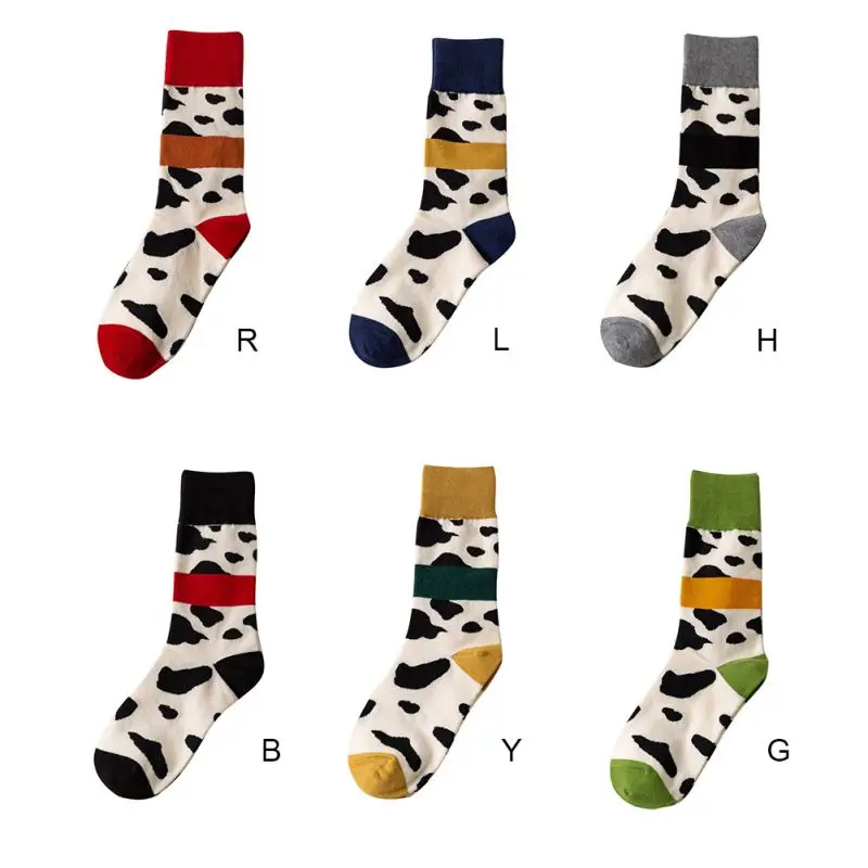 Fashion Stitching Color New Socks Autumn And Winter Printing College Wind Cotton Comfortable Breathable Cow Cute Home Socks
Fashion Stitching Color New Socks Autumn And Winter Printing College Wind Cotton Comfortable Breathable Cow Cute Home Socks
