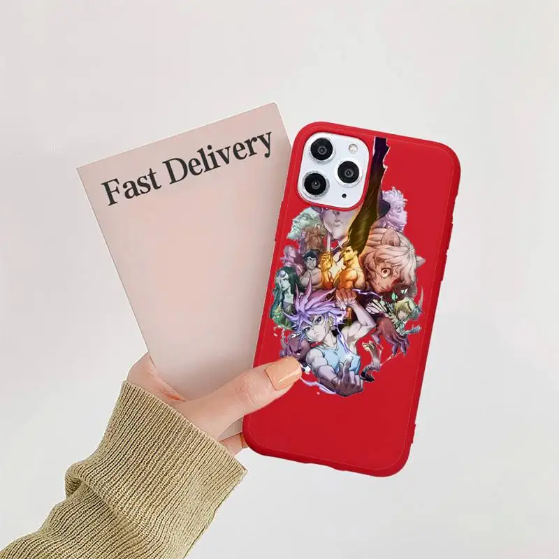 Anime HUNTERHUNTER Phone Case Candy Color Red for iPhone 11 12 pro XS MAX 8 7 6 6S Plus X 5S SE 2020 XR
Anime HUNTERHUNTER Phone Case Candy Color Red for iPhone 11 12 pro XS MAX 8 7 6 6S Plus X 5S SE 2020 XR