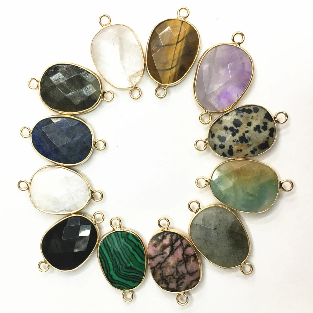 22*17MM Natural Stone Charms Connector Amazons Roses Quartz Lazurite Pendant Double Hole 10pcs for DIY Jewelry Bracelet Making
22*17MM Natural Stone Charms Connector Amazons Roses Quartz Lazurite Pendant Double Hole 10pcs for DIY Jewelry Bracelet Making