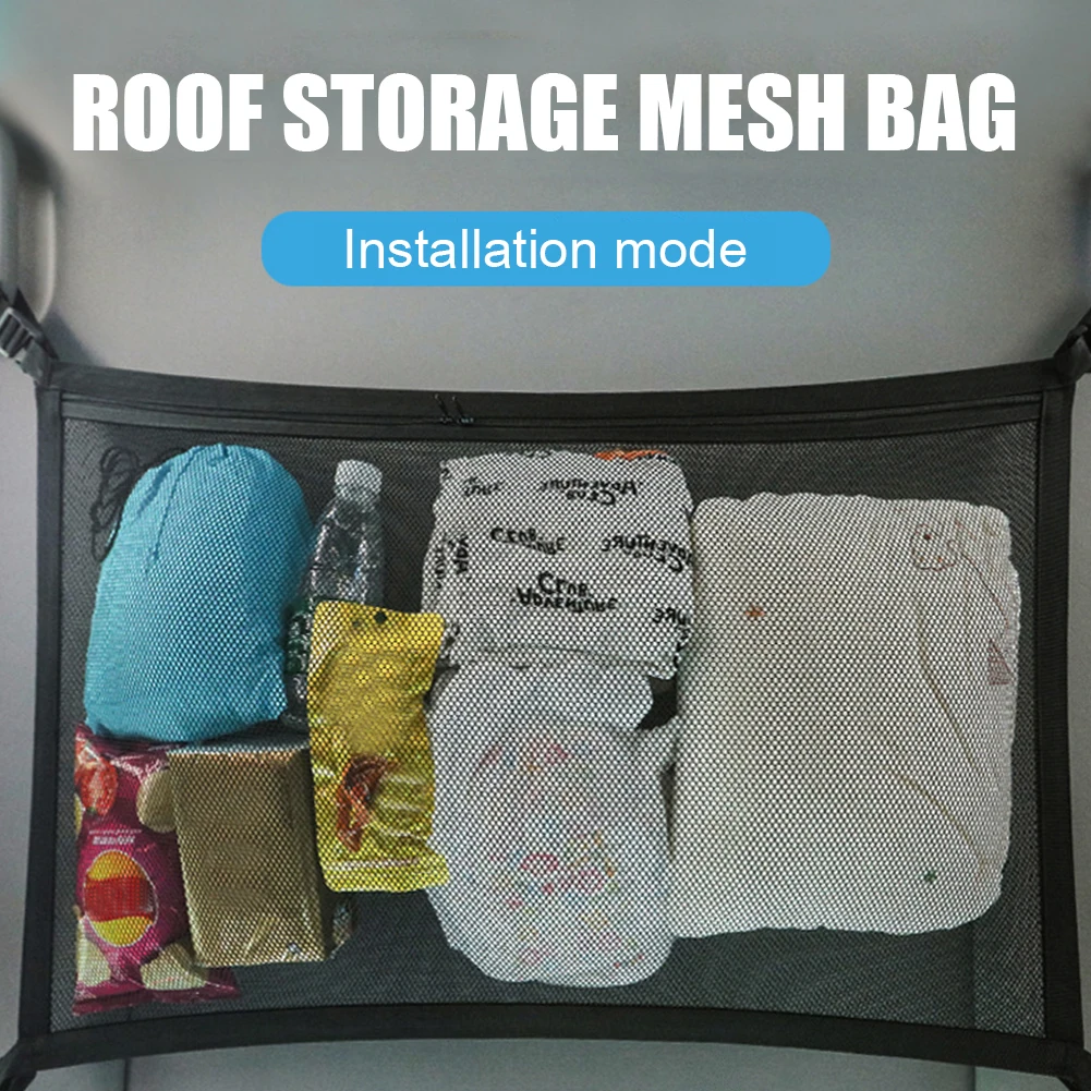 8kg Ceiling Storage Net Supplies Easily Installation Auto Interior Capacity Car Travel Pocket Personal Car Elements 
8kg Ceiling Storage Net Supplies Easily Installation Auto Interior Capacity Car Travel Pocket Personal Car Elements