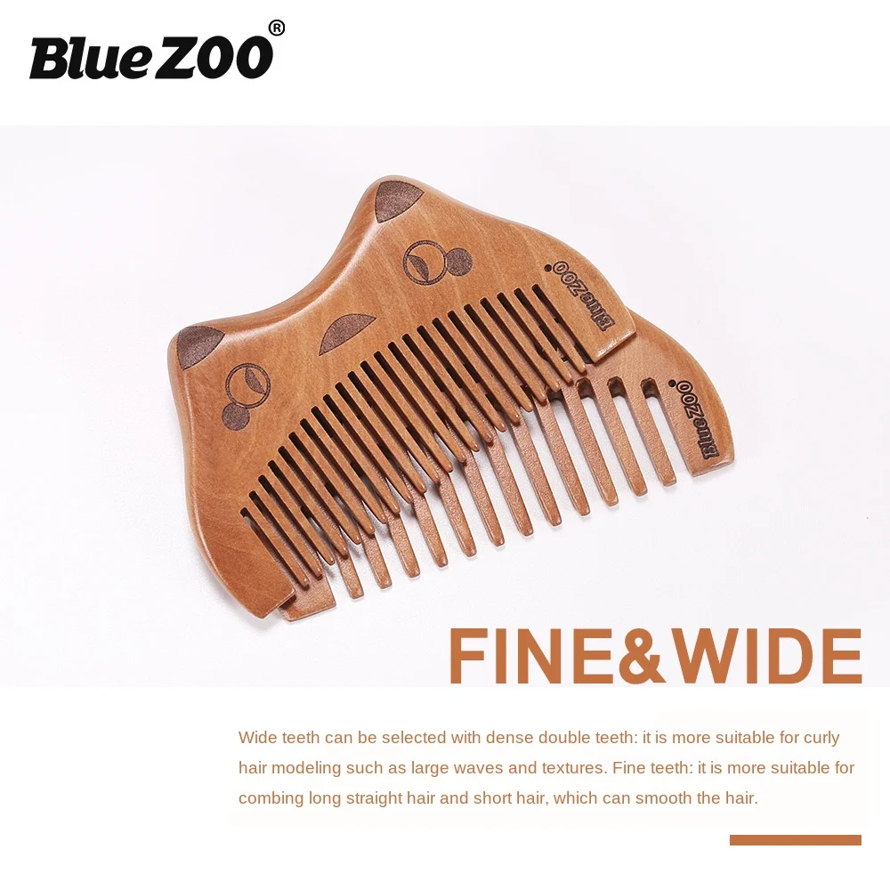 Blue ZOO Boutique Wooden Comb Nanmu Portable Hairdressing Comb Anti-static Cute Cat Hair Comb
Blue ZOO Boutique Wooden Comb Nanmu Portable Hairdressing Comb Anti-static Cute Cat Hair Comb