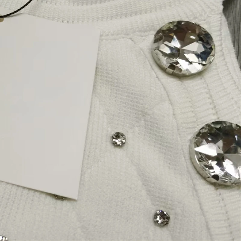 High Quality Summer Sexy Black Tight Knitting Dress Luxury Design Diamond Decoration Woman Bandage Dresses White 
High Quality Summer Sexy Black Tight Knitting Dress Luxury Design Diamond Decoration Woman Bandage Dresses White