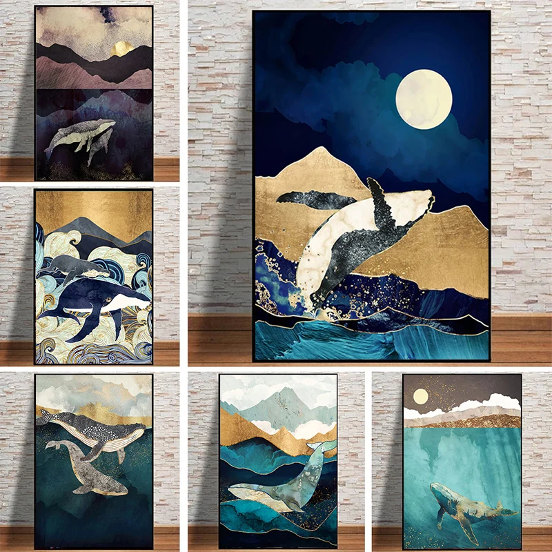 Abstract Whale Cloud Sea Mountain Canvas Painting Nordic Posters And Prints Animals Cuadros Wall Art Pictures For Living Room 
Abstract Whale Cloud Sea Mountain Canvas Painting Nordic Posters And Prints Animals Cuadros Wall Art Pictures For Living Room