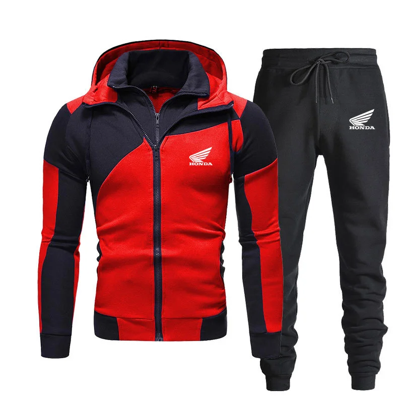 2021 Autumn Men's Suit New Honda Printed Men's Zipper Hoodie Set Casual Sport Sweatpants Tracksuits Men's Winter Two-Piece Suit
2021 Autumn Men's Suit New Honda Printed Men's Zipper Hoodie Set Casual Sport Sweatpants Tracksuits Men's Winter Two-Piece Suit