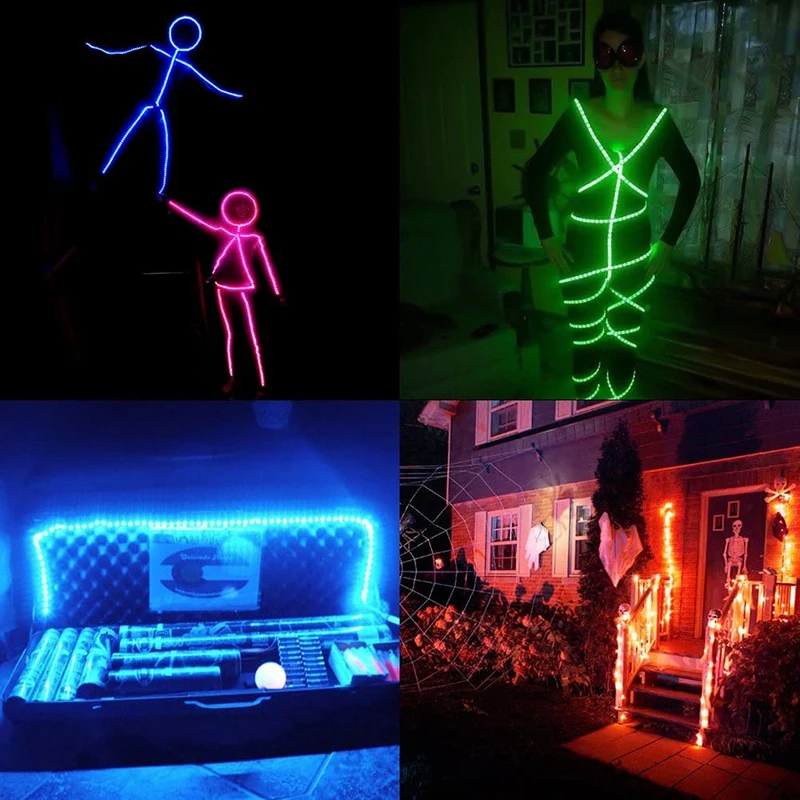 4Pcs 5M RGB LED Strip Lights Color Changing Music Sync Color for Decoration Home Party Strip Lights with Remote Control
4Pcs 5M RGB LED Strip Lights Color Changing Music Sync Color for Decoration Home Party Strip Lights with Remote Control