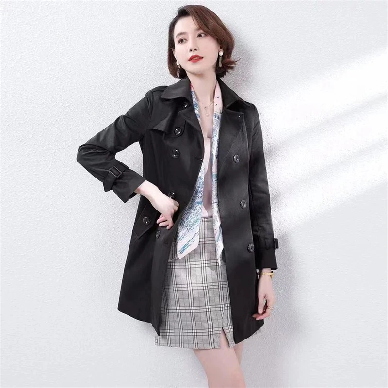 Women's Autumn Coat Ladies 2021 Quality Slim Spring and Autumn Coats Woman Winter Commute Windbreaker New Style Trench Coat Long
Women's Autumn Coat Ladies 2021 Quality Slim Spring and Autumn Coats Woman Winter Commute Windbreaker New Style Trench Coat Long