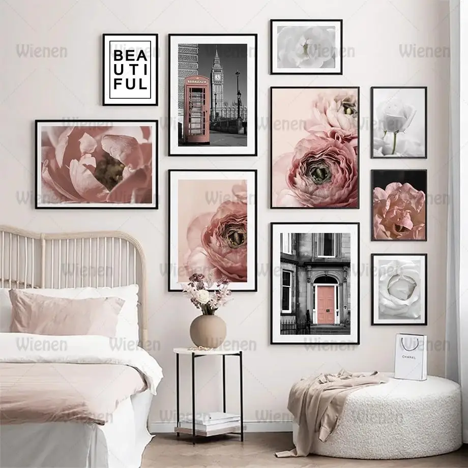 Canvas Painting Pink Tulip White Rose London Street Door Wall Art Posters and Prints Nordic Wall Pictures for Living Room Decor
Canvas Painting Pink Tulip White Rose London Street Door Wall Art Posters and Prints Nordic Wall Pictures for Living Room Decor