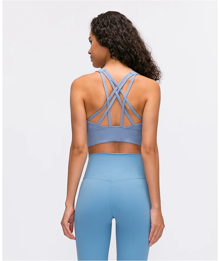 2021 Naked-feel Fabric Anti-sweat Pro Training Fitness Crop Tops Women Push Up Shockproof Running Sports Bras Top yoga bras
2021 Naked-feel Fabric Anti-sweat Pro Training Fitness Crop Tops Women Push Up Shockproof Running Sports Bras Top yoga bras