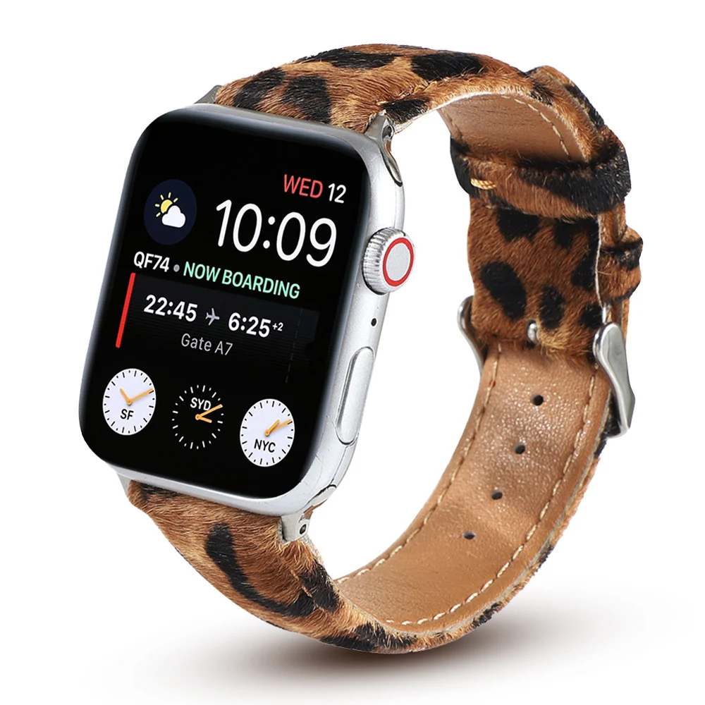 Ремешок плюшевый кожаный для Apple Watch Band Series 6 SE 5 4 3, модный браслет с леопардовым принтом для iWatch 40 мм 44 мм 38 мм 42 мм
Ремешок плюшевый кожаный для Apple Watch Band Series 6 SE 5 4 3, модный браслет с леопардовым принтом для iWatch 40 мм 44 мм 38 мм 42 мм