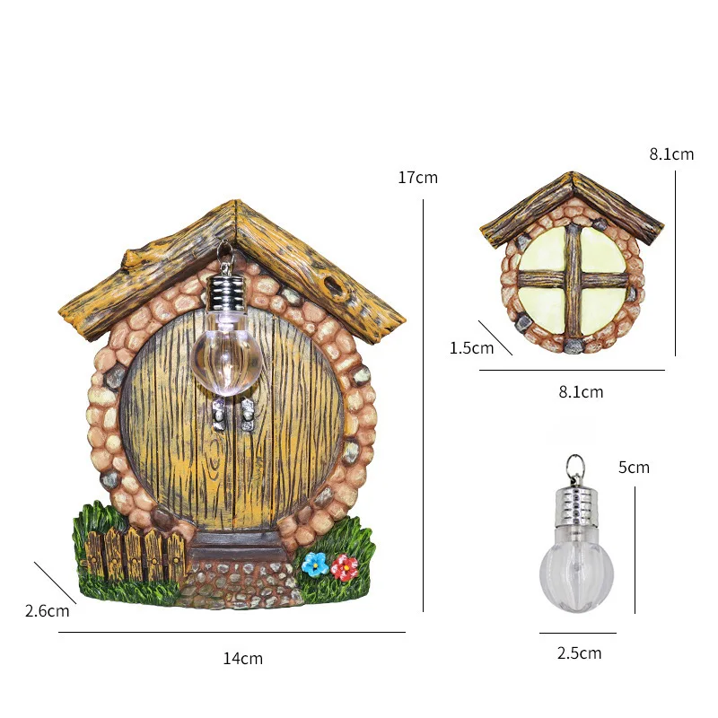 Fairy Door and Window Ornament for Home Garden Decor Garden Lighten in The Dark Yard Art Outdoor Resin Pendant Statue FB
Fairy Door and Window Ornament for Home Garden Decor Garden Lighten in The Dark Yard Art Outdoor Resin Pendant Statue FB