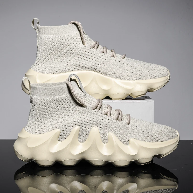 INS High Top Sock Sneakers Mesh Breathable Running Shoes for Men Ultra Light Summer Outdoor Fashion 2021 New Arrivals
INS High Top Sock Sneakers Mesh Breathable Running Shoes for Men Ultra Light Summer Outdoor Fashion 2021 New Arrivals