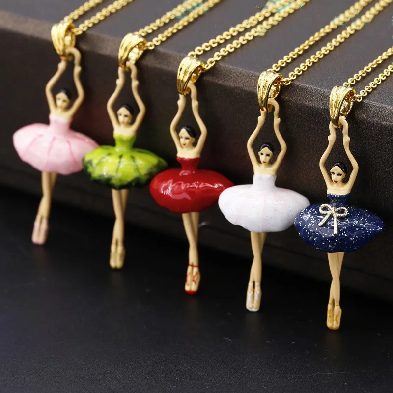 European and American Trend Niche Design Ins Sen Series Fashion Enamel Glaze Candy Multicolor Classic Ballet Girl Long Necklace
European and American Trend Niche Design Ins Sen Series Fashion Enamel Glaze Candy Multicolor Classic Ballet Girl Long Necklace