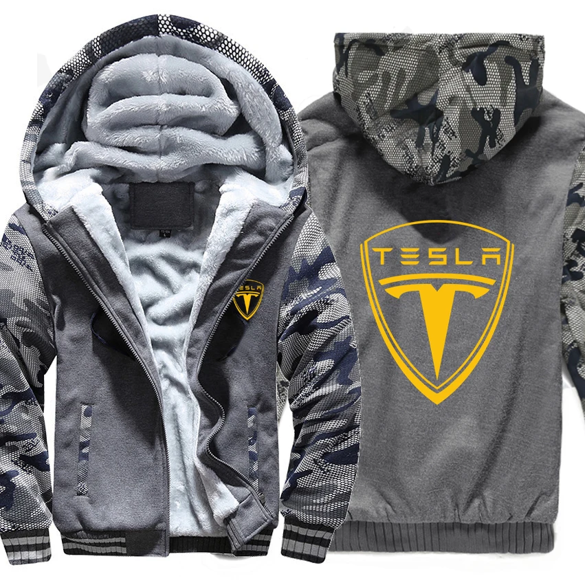 Tesla Hoodies Winter Camouflage sleeve Jacket Men Fleece Tesla Sweatshirts
Tesla Hoodies Winter Camouflage sleeve Jacket Men Fleece Tesla Sweatshirts