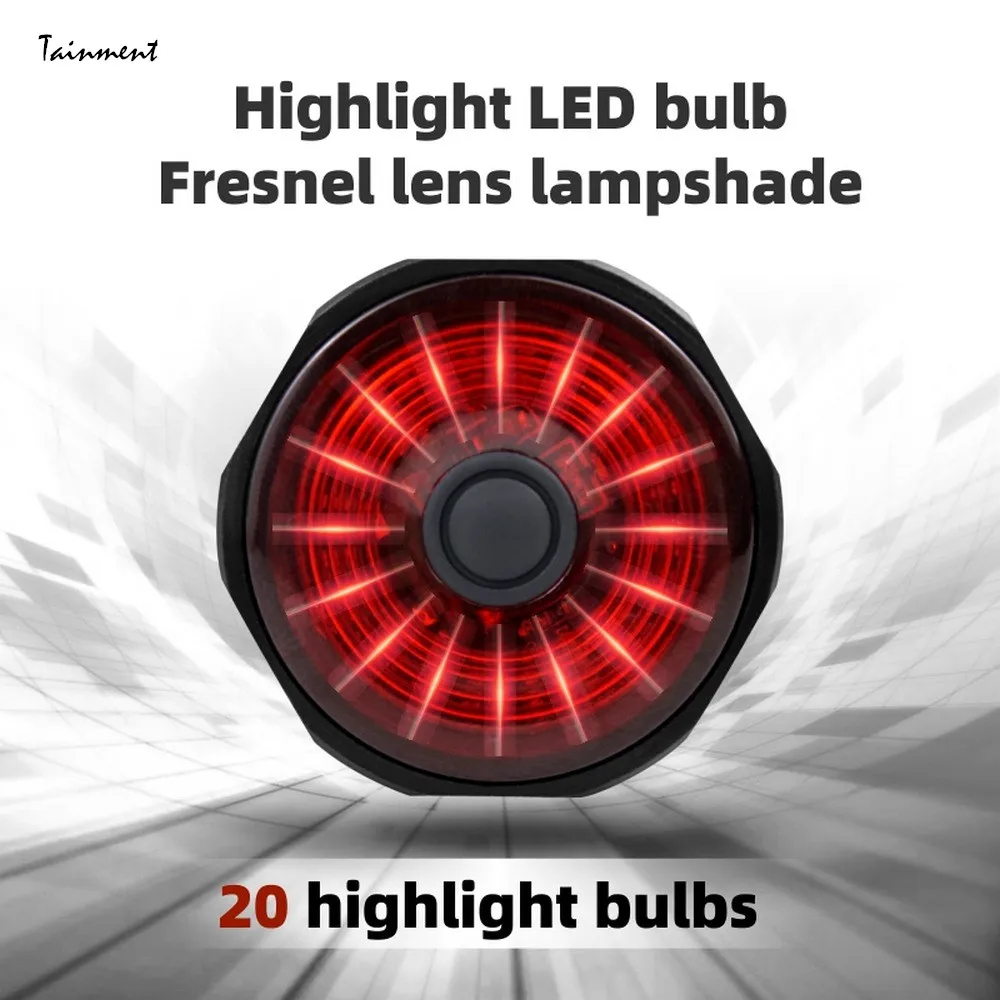 Smart Bicycle Light Bike Rear Light Auto Start/Stop Brake Sensing IPx6 Waterproof USB Charge Cycling Tail Light Bike Taillights
Smart Bicycle Light Bike Rear Light Auto Start/Stop Brake Sensing IPx6 Waterproof USB Charge Cycling Tail Light Bike Taillights