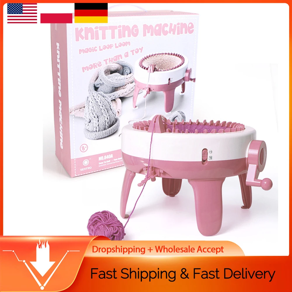 40 Needles Hand Operated Knitting Machine DIY Circular Weaving Sock Hat Weaving Loom Kit Beginner Children Knitting Articraft
40 Needles Hand Operated Knitting Machine DIY Circular Weaving Sock Hat Weaving Loom Kit Beginner Children Knitting Articraft