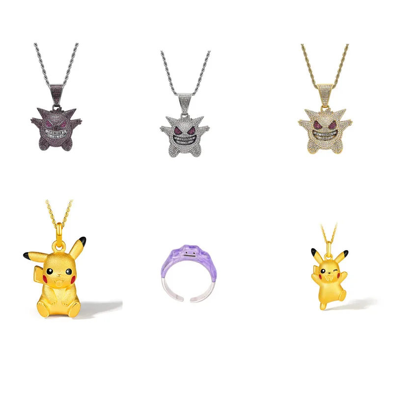 Kawaii Pokemon Anime Series Gengar Pikachu Ditto Purple Cute Smiling Face Index Finger Ring Action Figures Boy Girl Gift
Kawaii Pokemon Anime Series Gengar Pikachu Ditto Purple Cute Smiling Face Index Finger Ring Action Figures Boy Girl Gift