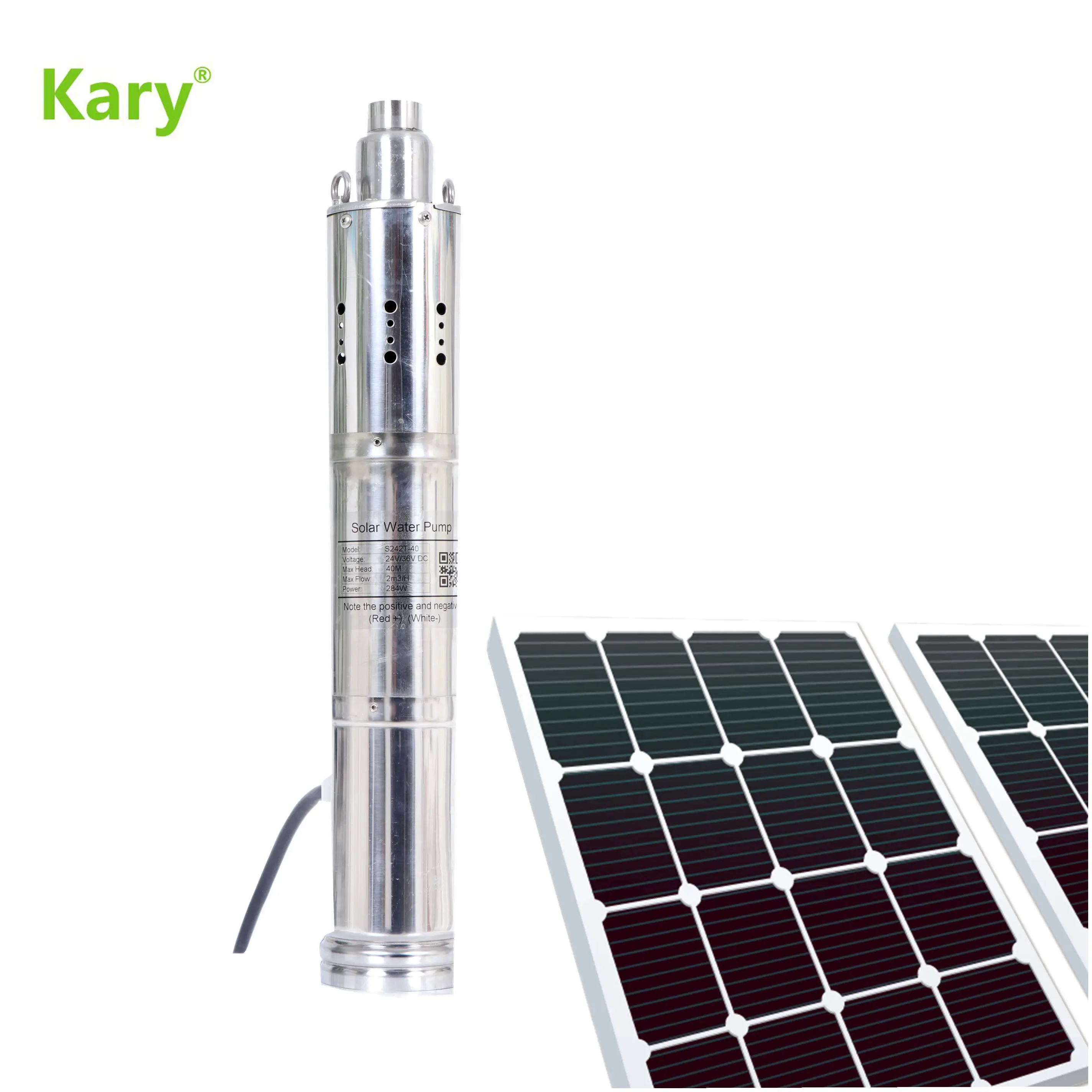 Kary dc 12v 3000L/H lift 30m submersible pump for home water supply Solar water pump with smart controller
Kary dc 12v 3000L/H lift 30m submersible pump for home water supply Solar water pump with smart controller