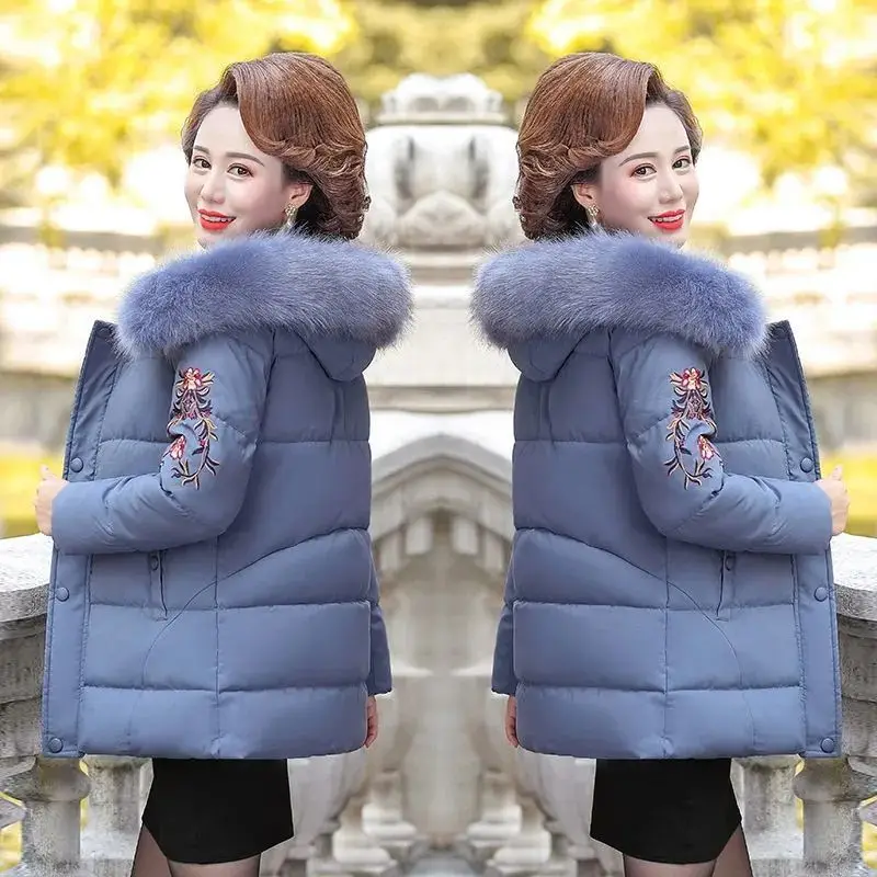 Middle aged and old women's cotton padded jacket women's mother winter dress foreign style down cotton padded jacket middle long
Middle aged and old women's cotton padded jacket women's mother winter dress foreign style down cotton padded jacket middle long