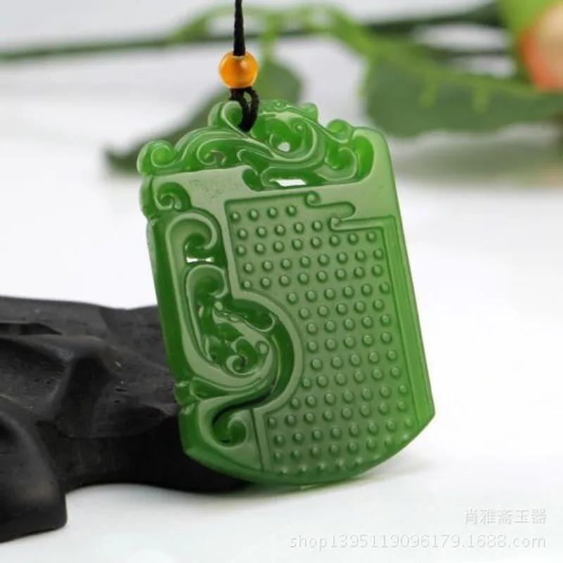 Natural Green Hand-carved Dragon Jade Pendant Jewelry Necklace Spinach Green Double-sided Carved Dragon Jade Pendant
Natural Green Hand-carved Dragon Jade Pendant Jewelry Necklace Spinach Green Double-sided Carved Dragon Jade Pendant
