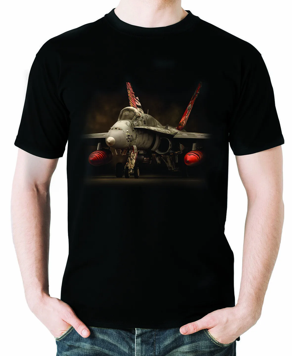 Tiger Meet F18 Hornet Fighter T Shirt. Aviation Themed Summer Cotton Short Sleeve O-Neck Men's T Shirt New S-3XL
Tiger Meet F18 Hornet Fighter T Shirt. Aviation Themed Summer Cotton Short Sleeve O-Neck Men's T Shirt New S-3XL