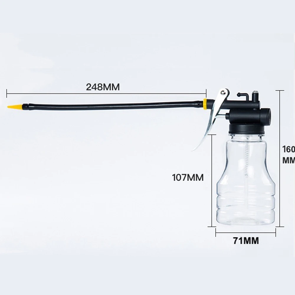 250ml Transparent Oil Can High Pressure Pump Oiler Lubrication Oil Pot Plastic Machine Grease Gun Extended Hose
250ml Transparent Oil Can High Pressure Pump Oiler Lubrication Oil Pot Plastic Machine Grease Gun Extended Hose