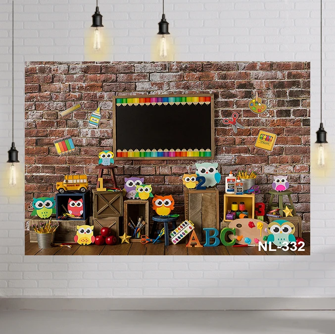 Photophones Birthday Backdrops Brick Wall Cartoon Branch Cute Owl ABC Toy Baby Party Wallpapers Photography Background Photocall
Photophones Birthday Backdrops Brick Wall Cartoon Branch Cute Owl ABC Toy Baby Party Wallpapers Photography Background Photocall
