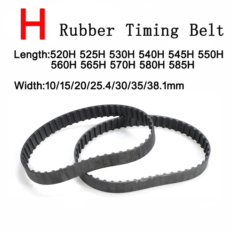 Rubber H Timing Belt Trapezoidal Tooth Pitch 12.7mm Industrial Synchronous Transmission Belts 520H 540H 545H 550H 560H 580H 585H
Rubber H Timing Belt Trapezoidal Tooth Pitch 12.7mm Industrial Synchronous Transmission Belts 520H 540H 545H 550H 560H 580H 585H
