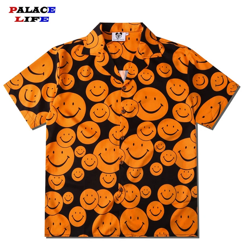Casual Graffiti Smile Face Printed Short Sleeve Shirt Men Hawaiian Beach Shirts Mens 2021 Summer Casual Aloha Holiday Shirt Tops
Casual Graffiti Smile Face Printed Short Sleeve Shirt Men Hawaiian Beach Shirts Mens 2021 Summer Casual Aloha Holiday Shirt Tops