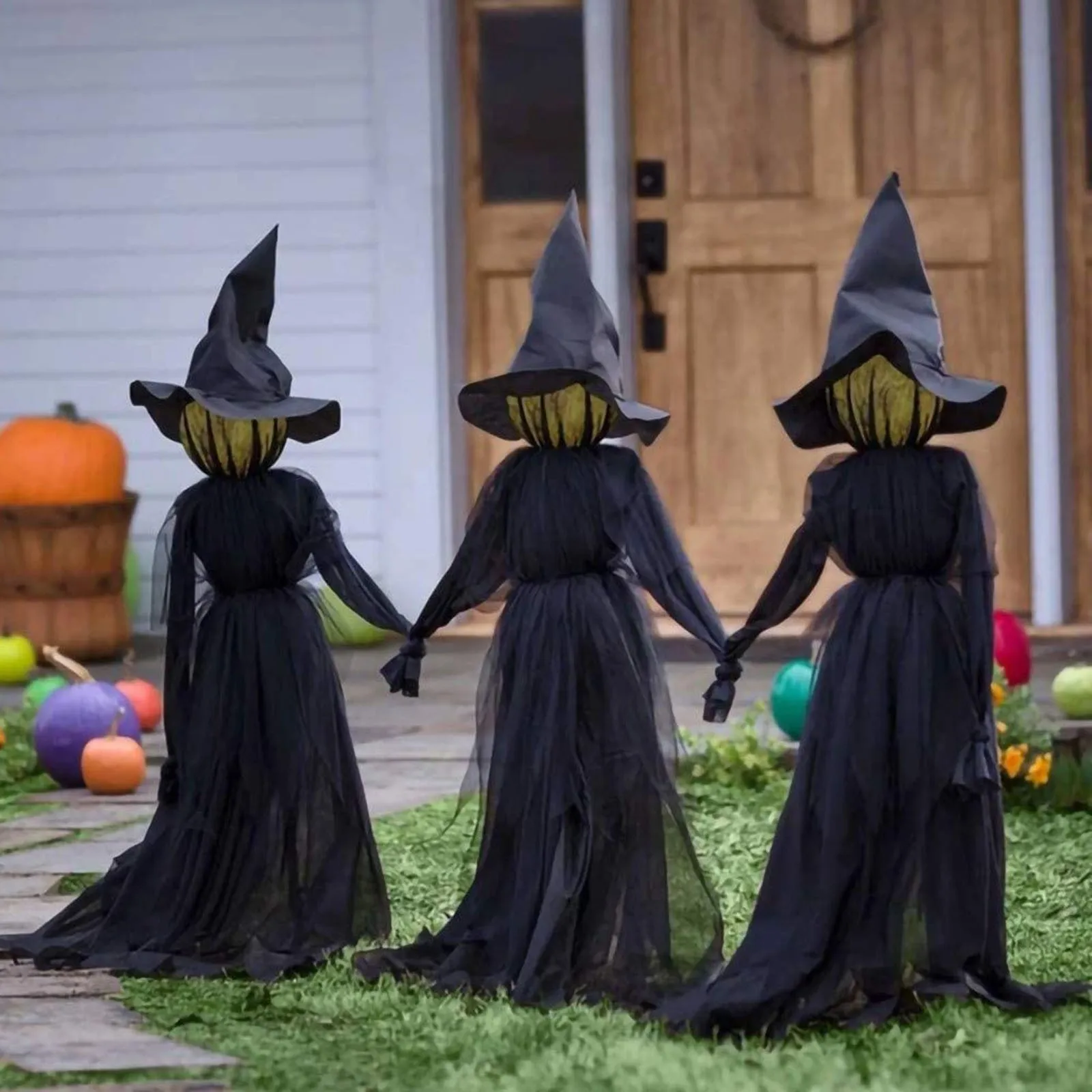 Halloween Voice Control Induction Luminous 3 People Holding Hands Witch Hen Party Backdrops Halloween Birthday Party Decor
Halloween Voice Control Induction Luminous 3 People Holding Hands Witch Hen Party Backdrops Halloween Birthday Party Decor