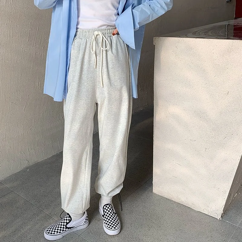 HOUZHOU Korean Style Gray Joggers Sweatpants Women Baggy Plus Size Wide Leg Jogging Sports Pants Black Loose Trousers Female
HOUZHOU Korean Style Gray Joggers Sweatpants Women Baggy Plus Size Wide Leg Jogging Sports Pants Black Loose Trousers Female