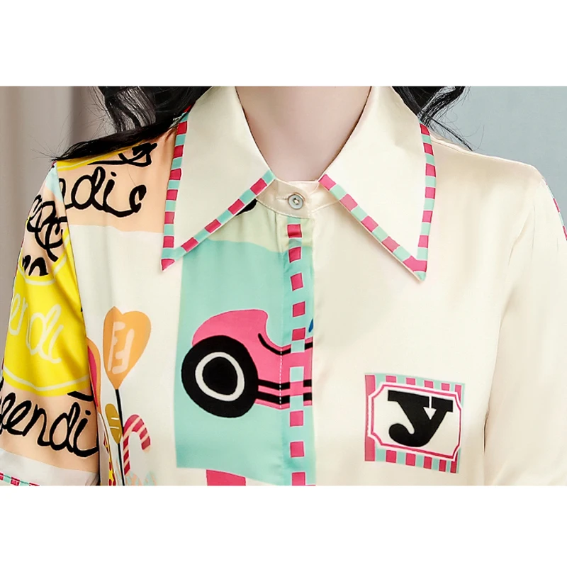 Womens Shirts Blouses Silk Vintage Shirt 2021 Summer Fashion Short Sleeve Printed Top Blusas Camisas Mujer
Womens Shirts Blouses Silk Vintage Shirt 2021 Summer Fashion Short Sleeve Printed Top Blusas Camisas Mujer
