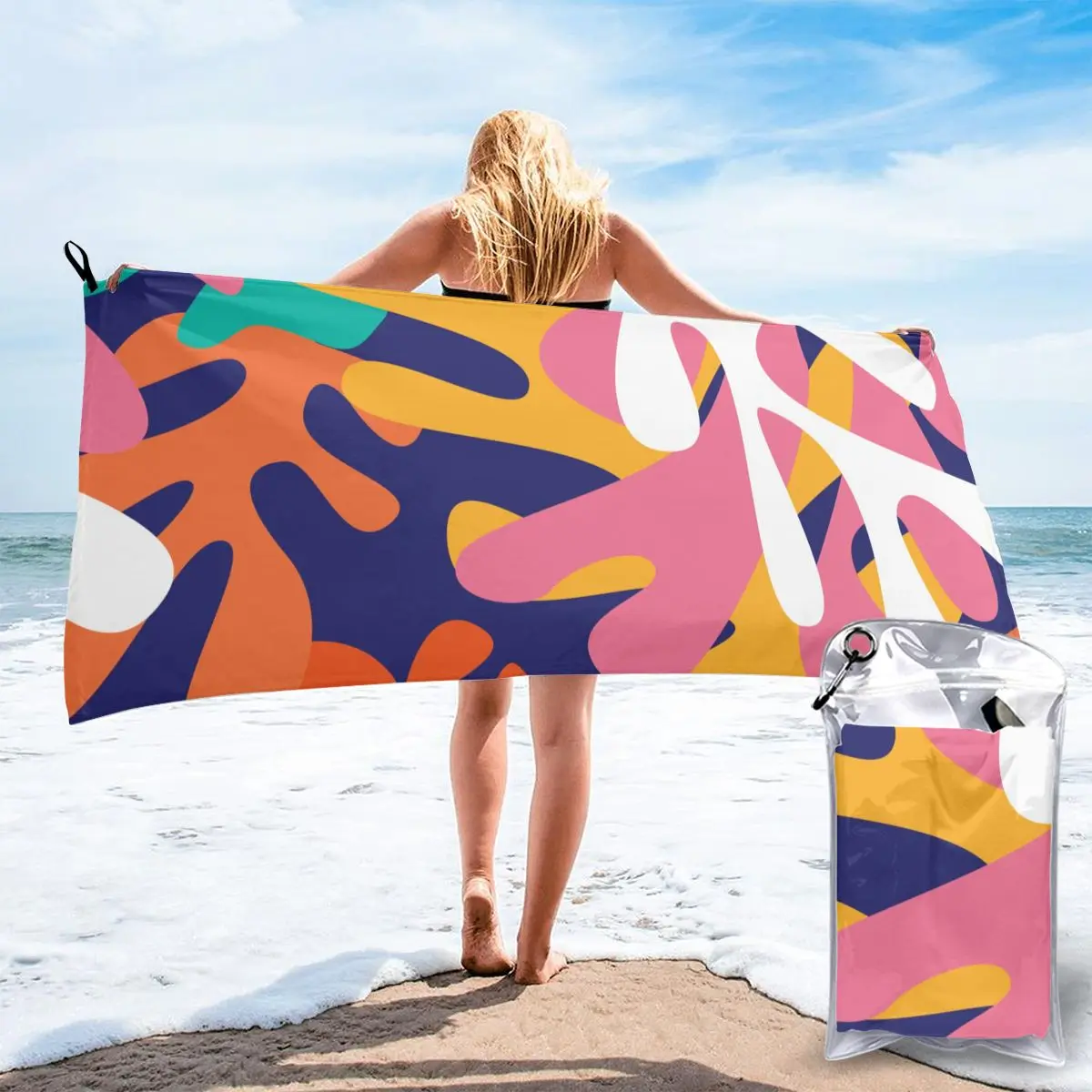 

Полотенце для купания, разноцветное банное полотенце в форме Анри Матисса, быстросохнущее пляжное спа, волшебное Ночное Белье для сна