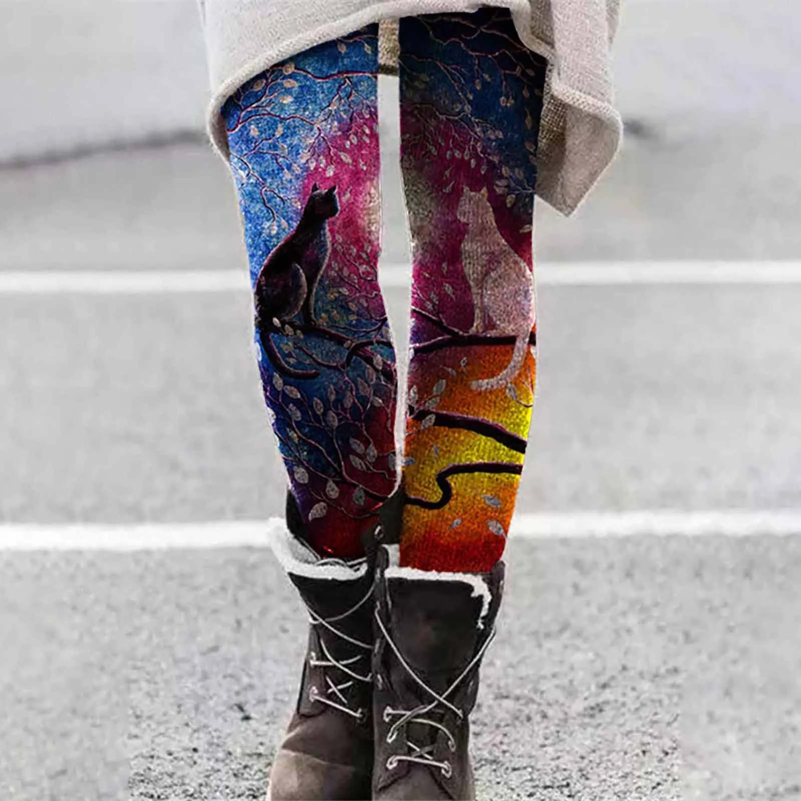 Leggings For Women Cat Printed Elastic All-match Slim Casual Long Boot Pants Leggings Leggins Push
Leggings For Women Cat Printed Elastic All-match Slim Casual Long Boot Pants Leggings Leggins Push