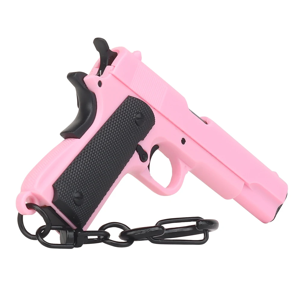 

Tactical Pink Glock Keychain, Mini Gun Pistol Model Key Ring, 1:4 Toy Weapon Keyring Handgun Shape Keychain Glock 45 M92 1911