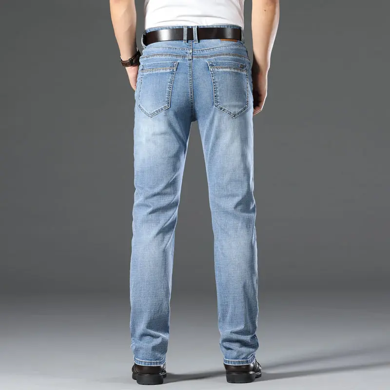 Summer and autumn new men's business casual jeans Straight and comfortable pants Cotton made of elastic and soft Slim trousers
Summer and autumn new men's business casual jeans Straight and comfortable pants Cotton made of elastic and soft Slim trousers