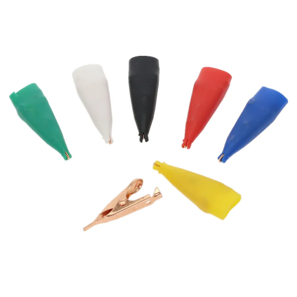 10pcs alligator clip 5A Flat mouth no tooth pure copper test crocodile clamp 28mm Flat probe conducting clamp 
10pcs alligator clip 5A Flat mouth no tooth pure copper test crocodile clamp 28mm Flat probe conducting clamp