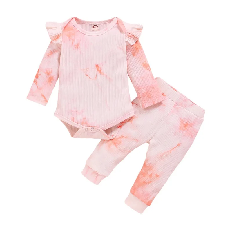 Summer O-Neck Baby Clothing Baby Girl Long Sleeve Tie Dye Print Romper Top Trousers Outfits Clothes Long sleeve Baby Outfits Set
Summer O-Neck Baby Clothing Baby Girl Long Sleeve Tie Dye Print Romper Top Trousers Outfits Clothes Long sleeve Baby Outfits Set