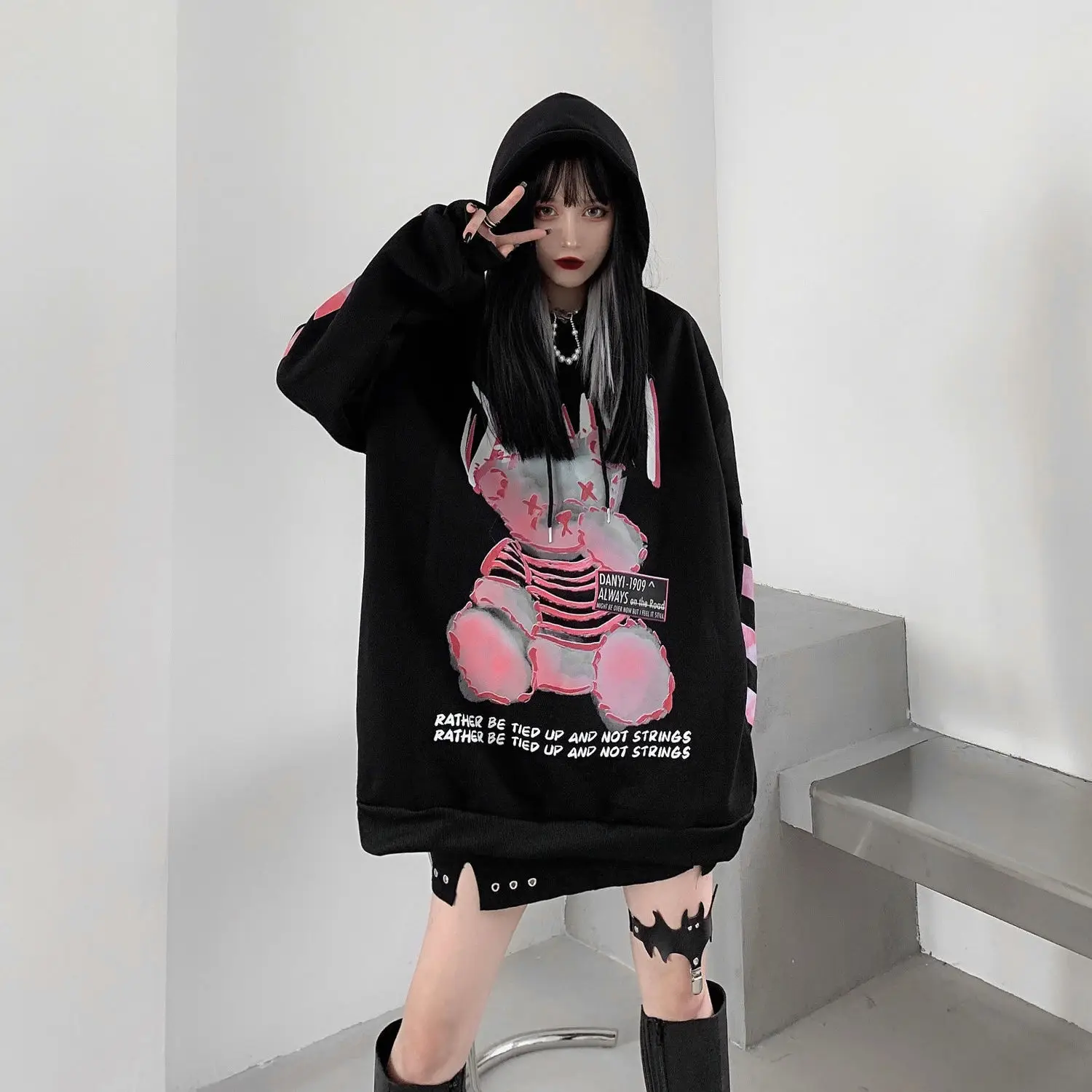 Loose Sweatshirt Autumn Long Sleeve Oversized Pullover Winter Harajuku Hip Hop Plus Size Hoodies Women Printing Fleece Neck
Loose Sweatshirt Autumn Long Sleeve Oversized Pullover Winter Harajuku Hip Hop Plus Size Hoodies Women Printing Fleece Neck
