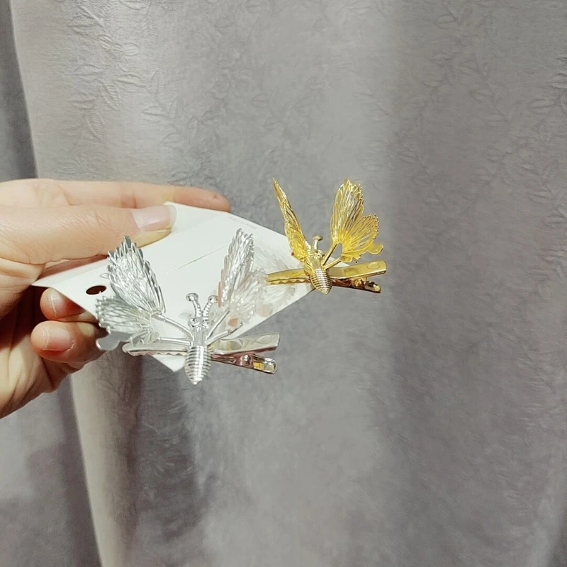 10Pcs 3D Movable Butterfly Shaped Hair Clips Metal Hollow Metallic Flying Butterfly Barrettes Kit Hair Accessories Women
10Pcs 3D Movable Butterfly Shaped Hair Clips Metal Hollow Metallic Flying Butterfly Barrettes Kit Hair Accessories Women