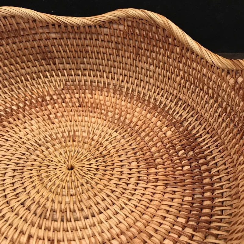Round Wicker Woven Basket Bread Basket Serving Basket Storage Basket for Food Fruit Cosmetic Storage Tabletop
Round Wicker Woven Basket Bread Basket Serving Basket Storage Basket for Food Fruit Cosmetic Storage Tabletop