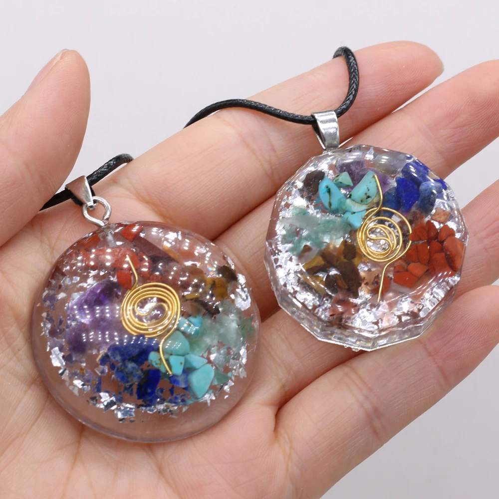 New 100% Natural Stone Pendant Necklace Aura Healing Seven Chakras Men and Women Couples Banquet Wear Exquisite Holiday Gifts
New 100% Natural Stone Pendant Necklace Aura Healing Seven Chakras Men and Women Couples Banquet Wear Exquisite Holiday Gifts