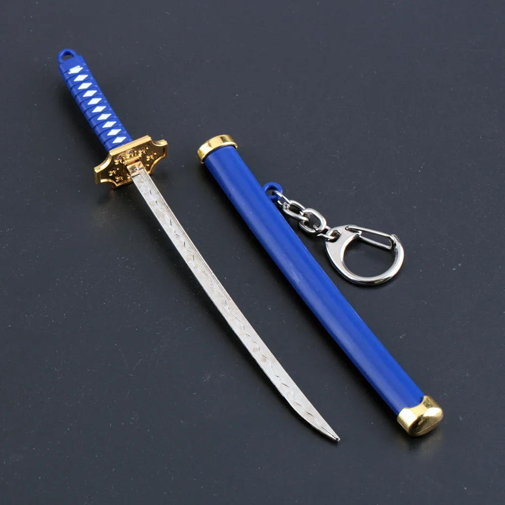 

ONE PIECE Special Roronoa Zoro Sword Keychains Buckle With Toolholder Scabbard Katana Sabre Car Key Chains Gift Keyrings Q-053
