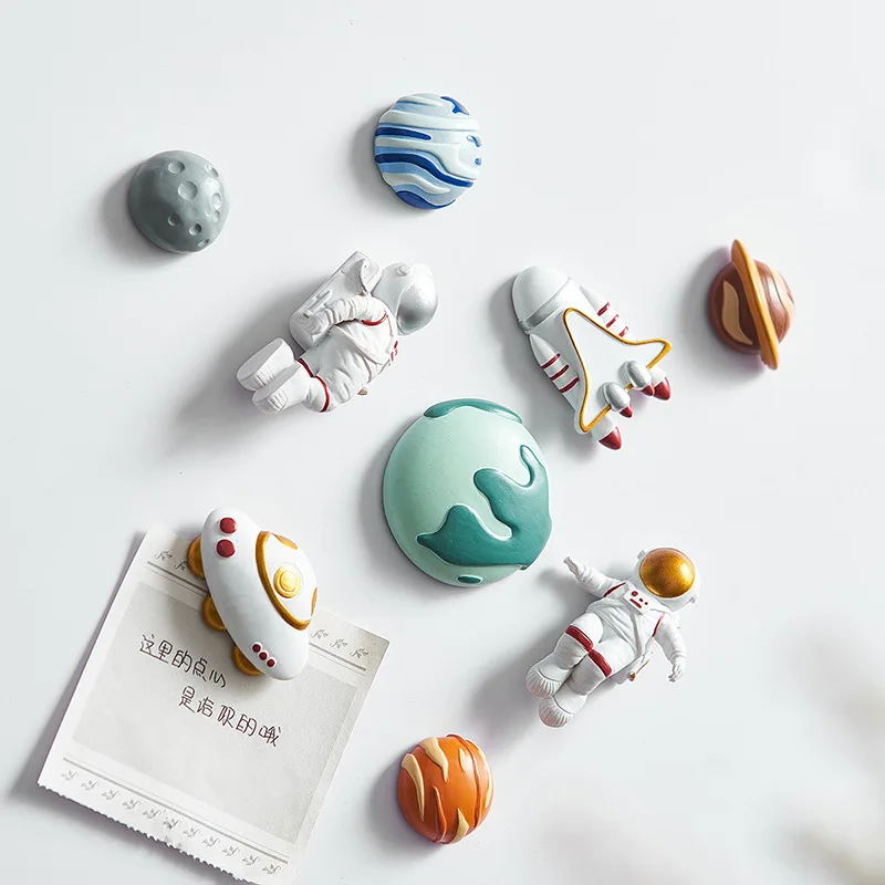 Planet & Moon Magnetic Sticker Astronaut Refrigerator Magnet 3D Creative Fridge Magnet Home Decoration Space Shuttle Magnet
Planet & Moon Magnetic Sticker Astronaut Refrigerator Magnet 3D Creative Fridge Magnet Home Decoration Space Shuttle Magnet