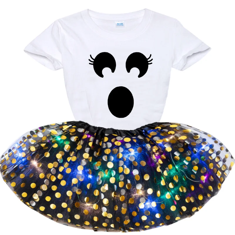 Girl Sequin Skirt Birthday Party Outfits Princess Girls Smiley Cartoon Print Short T-shirt + Dress 2pcs Party Custom Dress Sets
Girl Sequin Skirt Birthday Party Outfits Princess Girls Smiley Cartoon Print Short T-shirt + Dress 2pcs Party Custom Dress Sets
