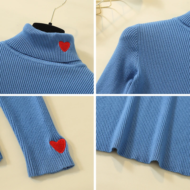 ladies sweater turtleneck women autumn winter tops clothes 2019 knitted pullover knitwear blue pink sweaters female A5691
ladies sweater turtleneck women autumn winter tops clothes 2019 knitted pullover knitwear blue pink sweaters female A5691