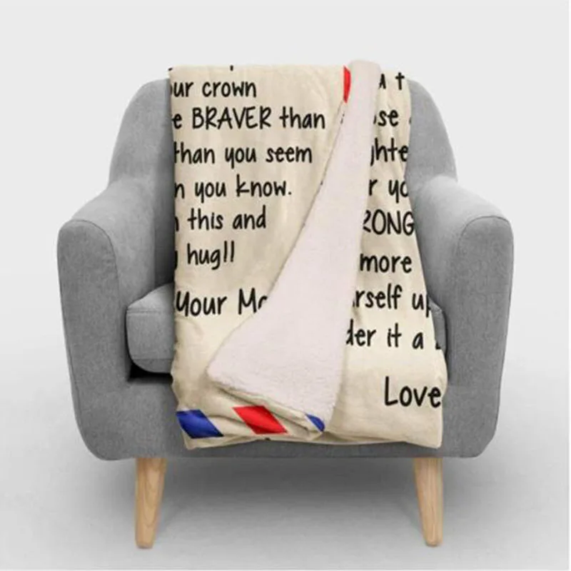 Fleece Blanket To My Daughter Wife Letter Printed Quilts Print Blanket On Bed Home Textiles Blankets Warm Love Gift
Fleece Blanket To My Daughter Wife Letter Printed Quilts Print Blanket On Bed Home Textiles Blankets Warm Love Gift