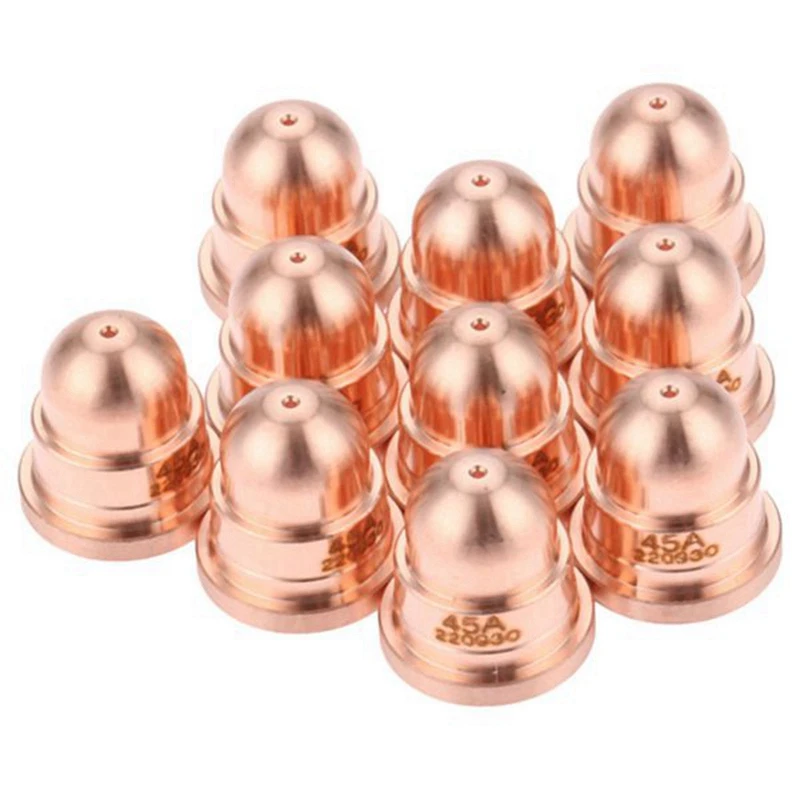 20 Pcs 45A Nozzle 220930 Nozzle for Plasma Cutting Torch Consumables Fine Cut Processes Welding & Soldering Supplies
20 Pcs 45A Nozzle 220930 Nozzle for Plasma Cutting Torch Consumables Fine Cut Processes Welding & Soldering Supplies
