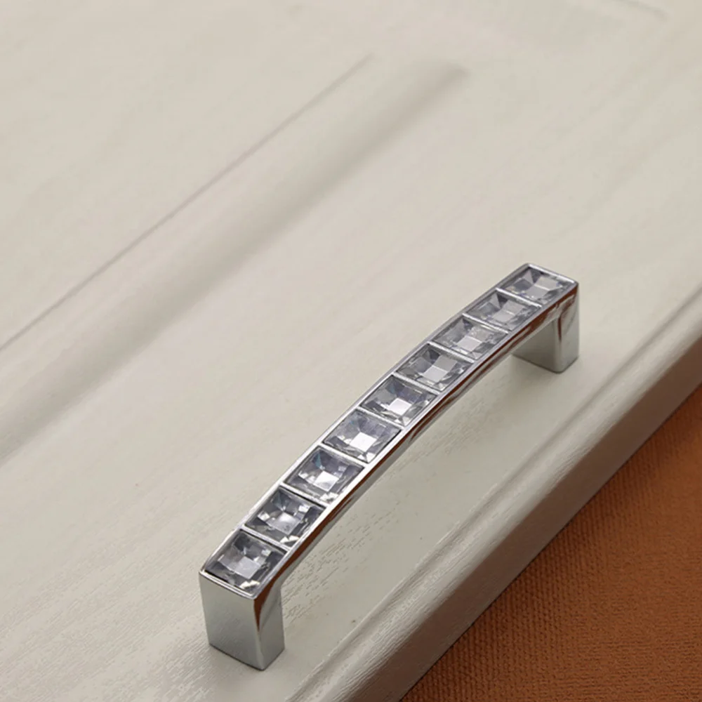 1 Bag/2pcs Durable Crystal U Shaped Door Handle Wardrobe Cabinet Drawer Knobs Handles Furniture (Bright Chrome, Each Handle
1 Bag/2pcs Durable Crystal U Shaped Door Handle Wardrobe Cabinet Drawer Knobs Handles Furniture (Bright Chrome, Each Handle