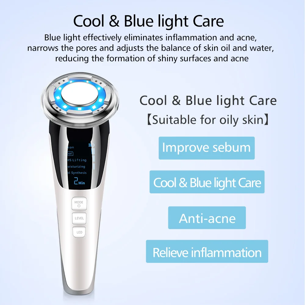 EMS Facial Massager Microcurrent Beauty Skin Care Vibration LED Photon Wrinkle Remover Hot Cold Ultrasonic Face Lifting Device
EMS Facial Massager Microcurrent Beauty Skin Care Vibration LED Photon Wrinkle Remover Hot Cold Ultrasonic Face Lifting Device