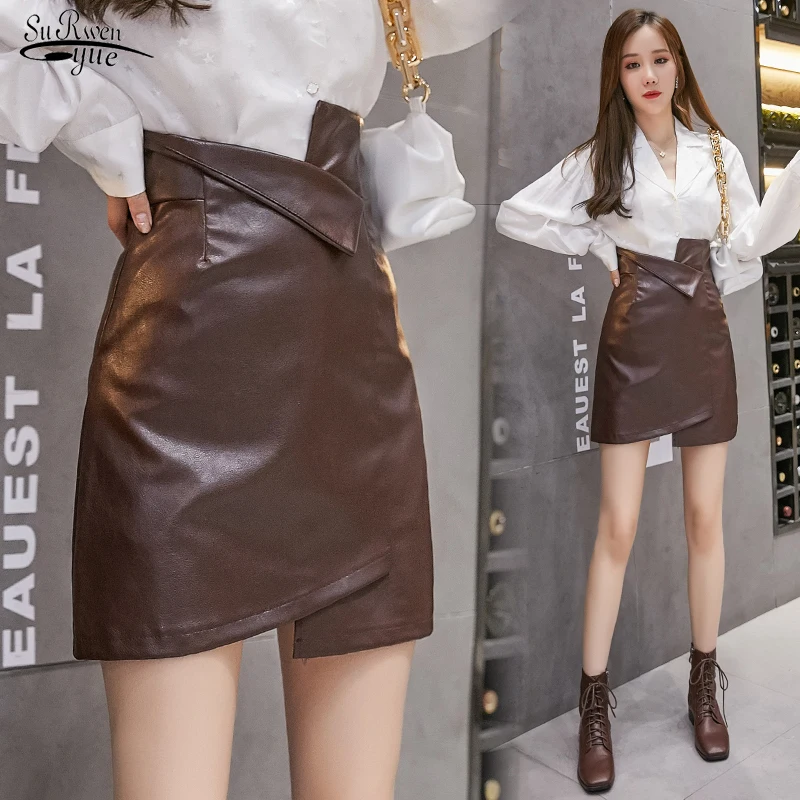 2021 Autumn New Casual High Waist Hips Hugging Mini Skirt Ins Hong Kong Wind Korean Version Irregular Pu Leather Skirt 16403
2021 Autumn New Casual High Waist Hips Hugging Mini Skirt Ins Hong Kong Wind Korean Version Irregular Pu Leather Skirt 16403